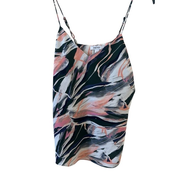 Nine West Women's Abstract Print Top - Multicolor - Picture 1 of 8